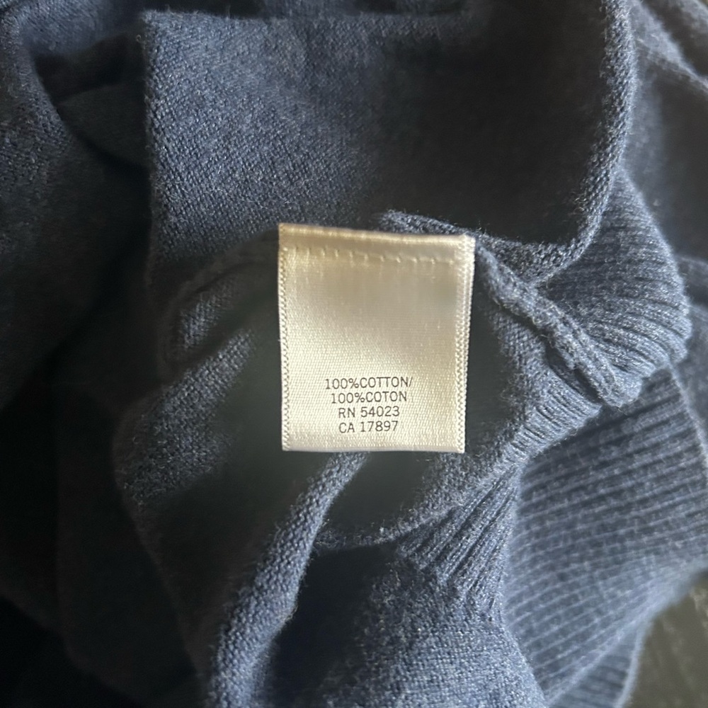 Banana Republic Men Blue V-Neck Sweater - Picture 7 of 9